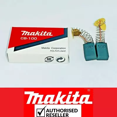 2X Makita CB100 Spare Carbon Brush Brushes 6906 9005B 9207SPB 9207SPC 9217SPC • £4.96