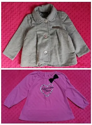 Calvin Klein Baby Girl Long Sleeve Top Blazer Jacket Size 18 Months • £24