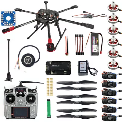 Drone 6-axle Aircraft Tarot FY690S 750KV Motor GPS APM 2.8 AT10 Transmitter New • $928.98