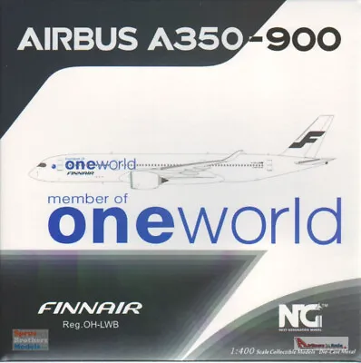 NGM39039 1:400 NG Model FinnAir Airbus A350-900 Reg #OH-LWB OneWorld • $73.79