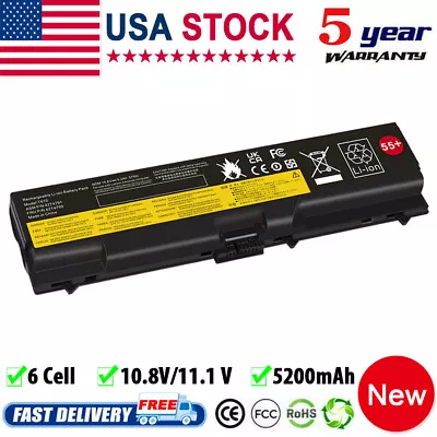 6 Cell Battery For Lenovo Thinkpad T410 T420 T510 T520 SL510 W510 W520 E40 E50 • $14.95