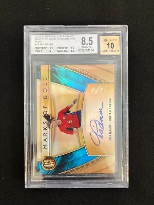 2019-20 Panini Gold Standard Mia Hamm Marks Of Gold Auto Fine 1/1 USA BGS 8.5 🔥 • $19999.99