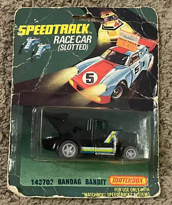 Matchbox 1979 Lesney Speedtrack Race Car Slotted BANDAG BANDIT • $75