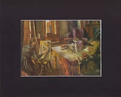 8X10  Matted Print Bloomsbury Art Picture: Duncan Grant Interior At Charleston • £14.24