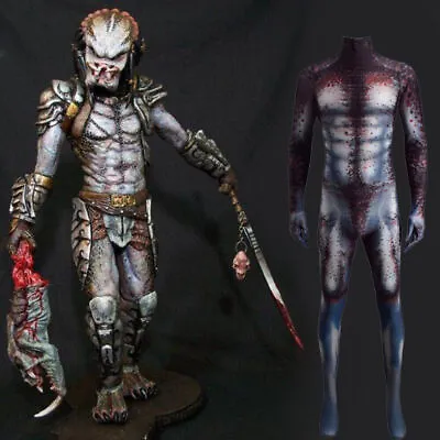 Predator Jumpsuit Superhero Bodysuit Cosplay Halloween Costume For Adult & Kids • $43.99