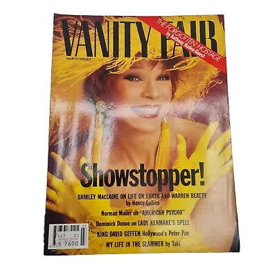 Vanity Fair Magazine March 1991 Shirley MacLaine Cover Culture Fashion • $12.62