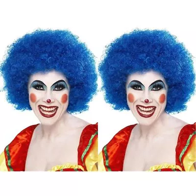 Smiffys Crazy Clown Wig Blue • $12.50