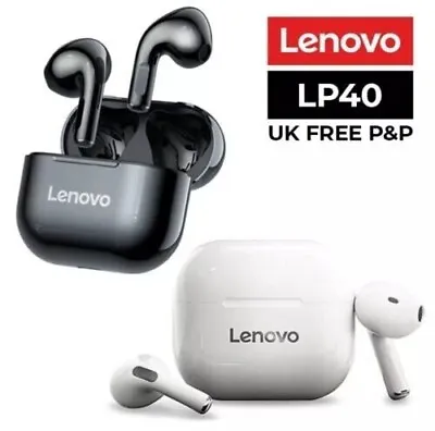 Lenovo LP40 TWS Earphones Bluetooth 5.0 Air Pods Wireless Headphones Earbuds  • £9.99