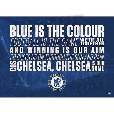 Chelsea FC Chant Poster OFFICIALLY LICENSED PRODUCT A4 A3 A2 • £6