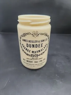 Vintage James Keiller & Son Dundee Marmalade Pot Without Lid Milk Glass • £15.99