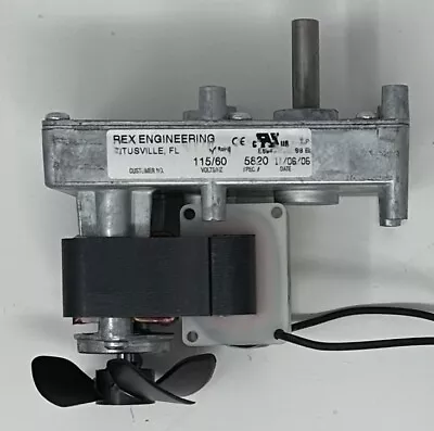 New REX Engineering E69477 Class B Motor 115V 60Hz Spec# 5820 BNOS C-136-12672 • $83.50