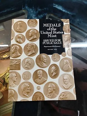 Medals Of The United States Mint Issued For Public Sale Revised 1972 • $14