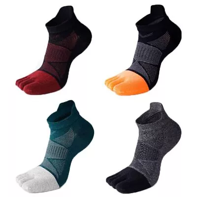 £6.27 • Buy Foot Sleeve Socks Short Five Toe Socks For Men Sports Anti-slip Running Socks