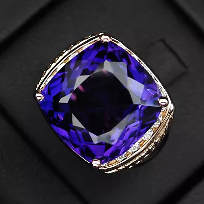 Splendid Color Changing Spinel Cushion 10.0Ct 925 Sterling Silver Handmade Rings • $24.99