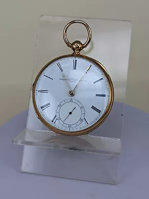 1866 Victorian 18ct Gold Pocket Watch By French Royal Exchange London • £2875