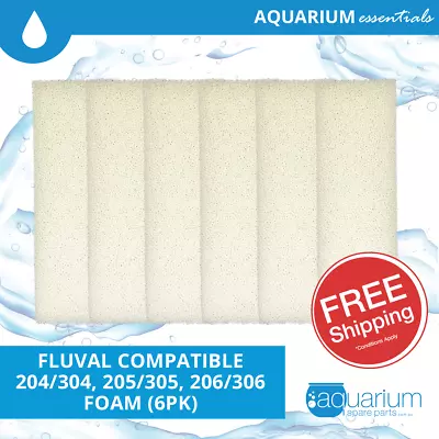 Fluval 205/305 & 206/306 & 207/307 Compatible Foam (6pk) • $18.88