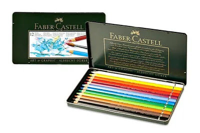 Faber-Castell Albrecht Durer Watercolor Pencils Tin Set Of 12 - Assorted Colors • $29.39