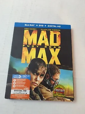 Mad Max: Fury Road (Blu-Ray DVD  2015) With Slip Cover • $5.62