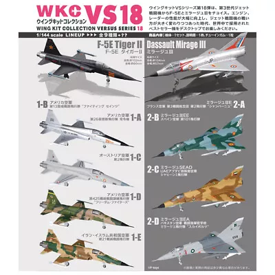 F-Toys Wing Kit Collection Vs18 18Th Edition 10 Pieces Box Candy Toy Airplane Fi • $231.78