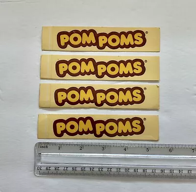 Vtg 80s Nabisco Pom Poms Candy Marketing Promotional Advertising Sticker Lot 4 • $24