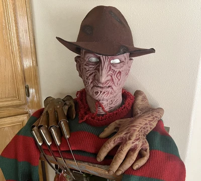 £808.76 • Buy Nightmare On Elm Street Freddy Krueger Silicone Mask & Hand/Mondo Sweater/Glove!