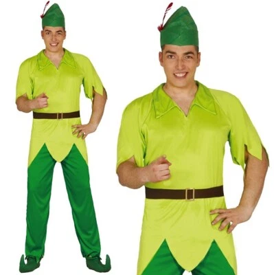 £19.99 • Buy Mens Archer Fancy Dress Costume Archery Robin Hood Or Peter Pan Type Outfit Fg