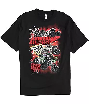 Alstyle Mens Monster Jam Nashville Graphic T-Shirt Black X-Large • $23.79