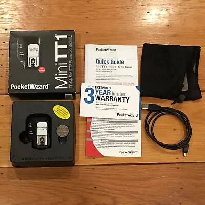 PocketWizard Mini TT1 Transmitter Pocket Wizard For Canon Complete W/ Paperwork • $24.80