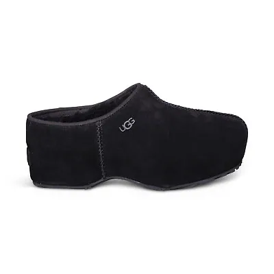 Ugg Cottage Clog Black Suede Slip On Women's Classic Slippers Size Us 6/uk 4 New • $124.99