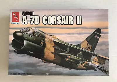 AMT ERTL 1/72 VOUGHT A-7D CORSAIR II Plastic Model Kit 8803 NIOB 1988 • $22.50