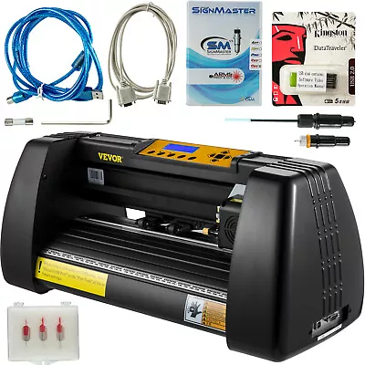 14  Vinyl Cutter Plotter Cutting Machine Kit W/SignMaster Design Cut Software. • $261.99