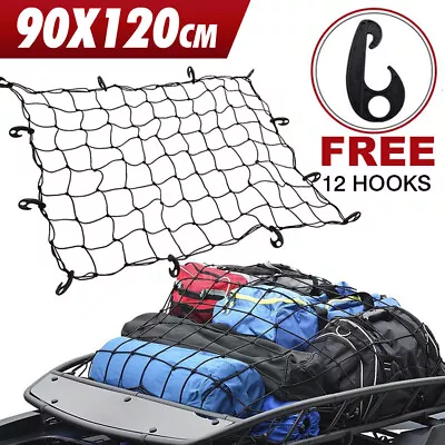 Car Roof Top Rack Cargo Mesh Basket Luggage Bungee Net Carrier Cover Storage AU • $17.59