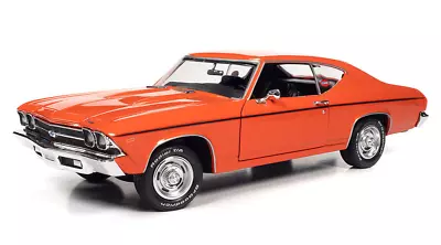 American Muscle 1307 1:18 1969 Chevrolet Chevelle COPO Orange Diecast Model Car • $102.40