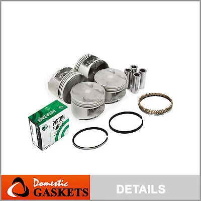 Pistons And Rings Fit Honda Prelude Vtec 2.2L H22A1 DOHC 16V • $129.99