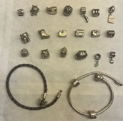 Genuine Pandora Bracelets And Assorted Charms - Sold Separately • £10