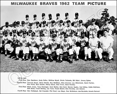 1962 Milwaukee Braves Photo 8X10 Aaron Mathews Uecker  Buy Any 2 Get 1 FREE • $7.95