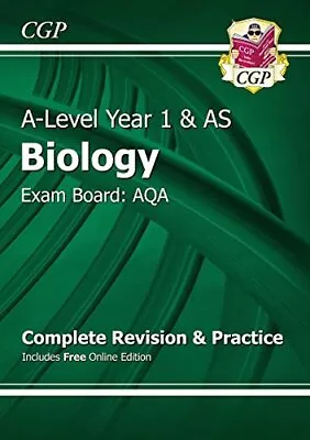 A-Level Biology: AQA Year 1 & AS Complete Revision & Practice Wi... By CGP Books • £3.49