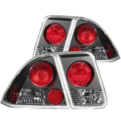 Anzo 221048 Tail Light Assembly For Honda Civic 01-05 4Dr Tail Lights Black • $133.42