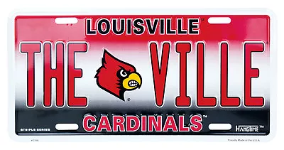 Louisville Cardinals License Plate Tag Ncaa  The Ville  • $12.67