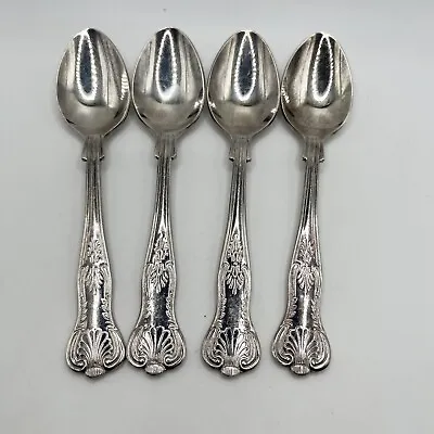 Vintage Falstaff Silver Plated Teaspoon Kings Pattern 4 Teaspoons • £14.99