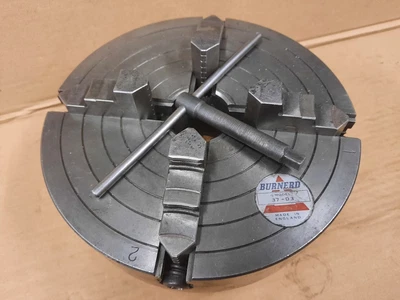 £77 • Buy Burnerd D1-3 8  Independent 4 Jaw Lathe Chuck 8  Diameter Model 37-D3