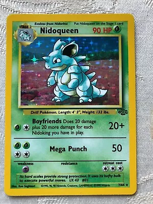 Pokémon TCG Nidoqueen Jungle 7/64 Holo Unlimited Holo Rare • $19.99