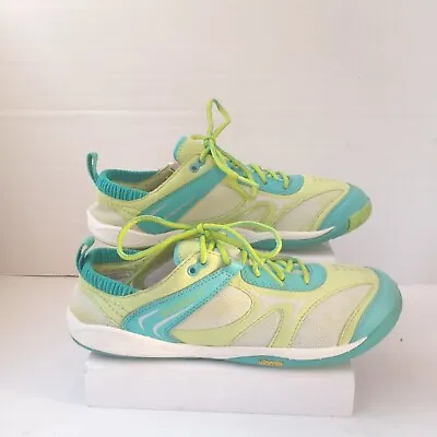 Merrell Dash Glove Calyps Aqua Lime Silver Running Shoes J88994 Women US 8.5 • $65