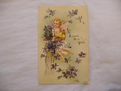 Phonograph Gramophone Postcard - A Happy New Year - 12 • $14.99
