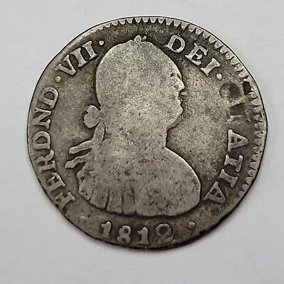 1812 NR COLOMBIA Nuevo Reino 1 Real Ferdinand Rare Issue Spanish Silver *F894 • $95