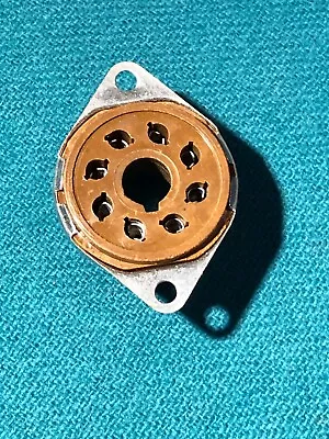 $4.50 • Buy Socket, 8-pin Octal, Flange Mount, Solder Lugs, Vacuum Tube Or Relay, 4 Gnd Lugs