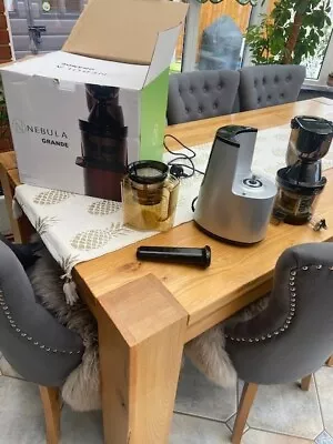 £70 • Buy Nebula Grande Cold Press Slow Masticating Juicer 45RPM RARE Silver, Used Once!
