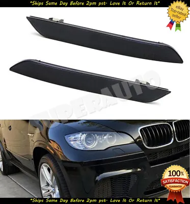 Smoke Bumper Side Marker Reflector Lamps For 2010-13 E70 X5M 2008-14 BMW E71 X6 • $19.99