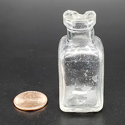 Antique Vintage Miniature Glass Bottle Leprocomio Isla De Cabras Puerto Rico • $2.50