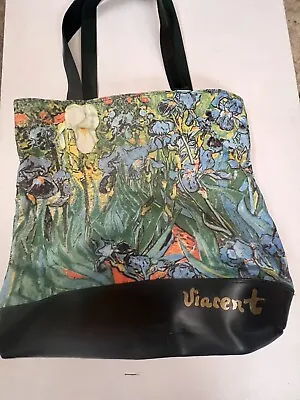 VINCENT VAN GOGH Irises FLOWER PAINTING TOTE SHOPPING BAG FINE ART PRINT  • $29